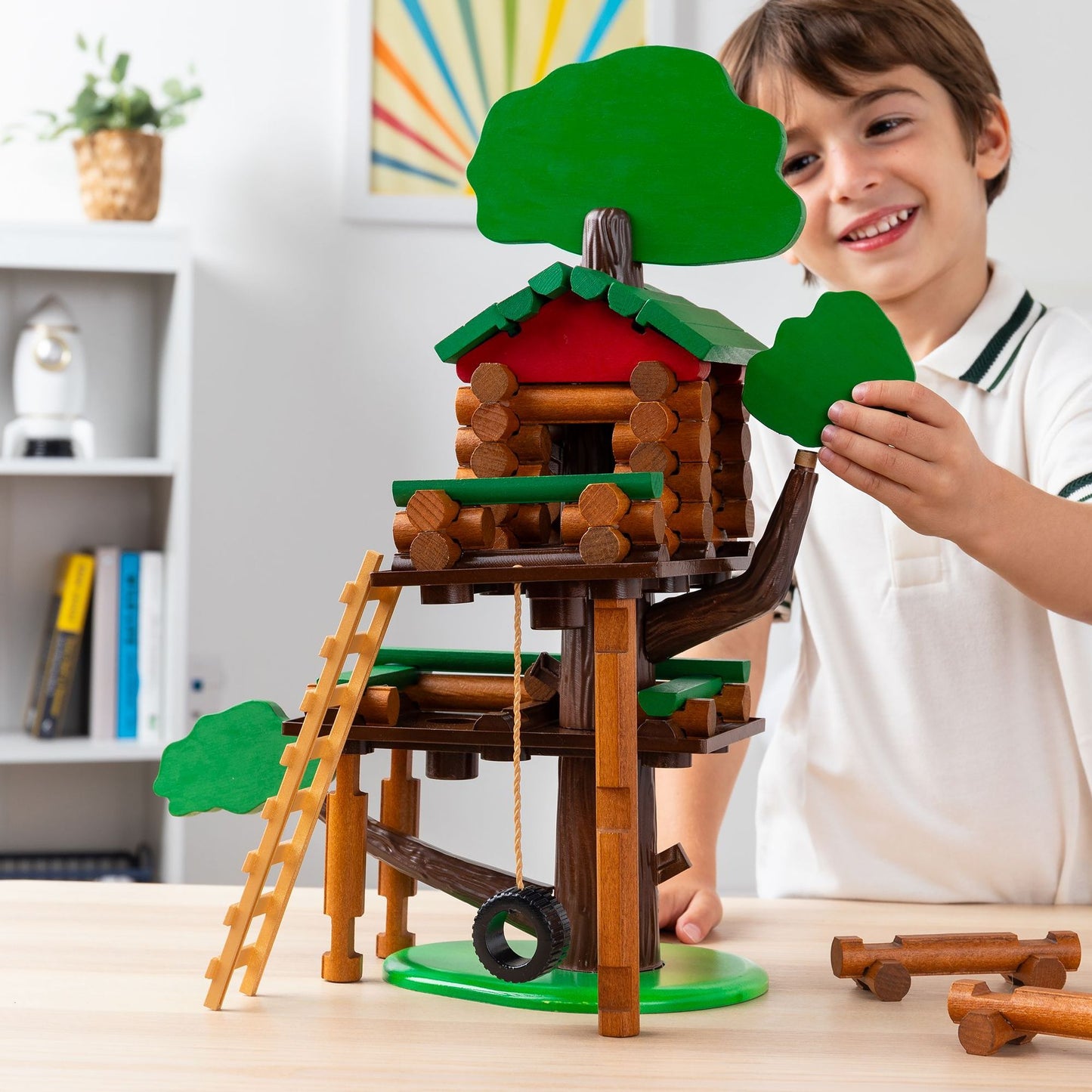 Lincoln Logs 2-Tiered Treehouse/Clubhouse