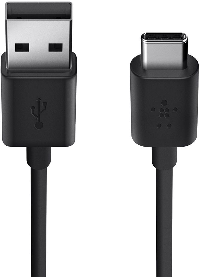 Belkin F2CU032bt04-BLK Mixit Up 2.0 USB-A/USB-C Charge Cable 480MBPS 4'' Black