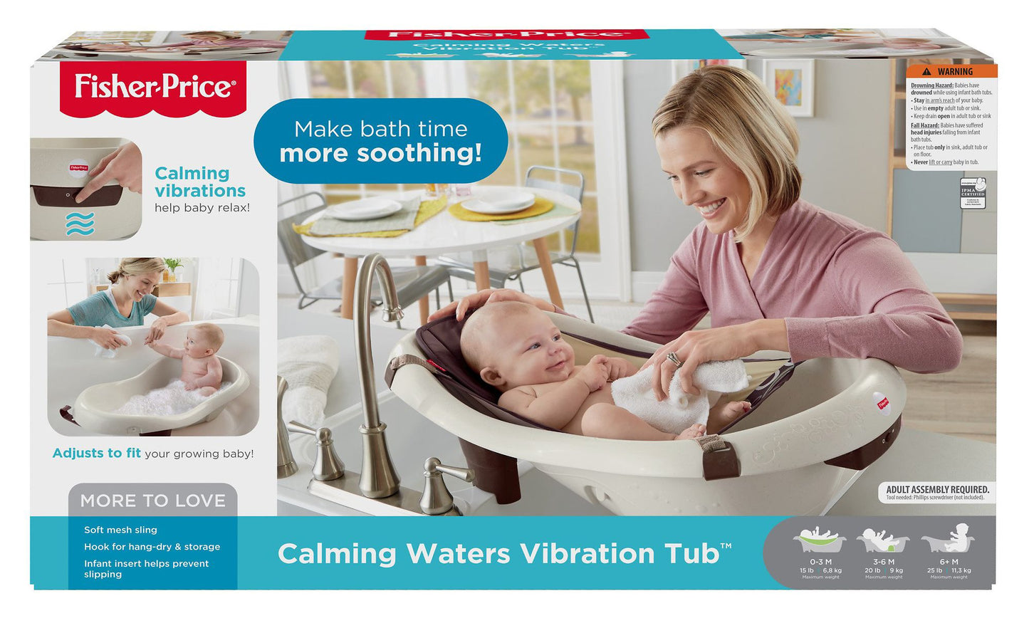 Fisher-Price Calming Waters Vibration Bathing Tub