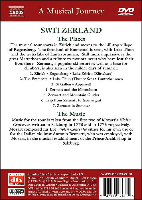 A Musical Journey: Switzerland - From Zurich to Zermatt, the Emmental and Lake Thun