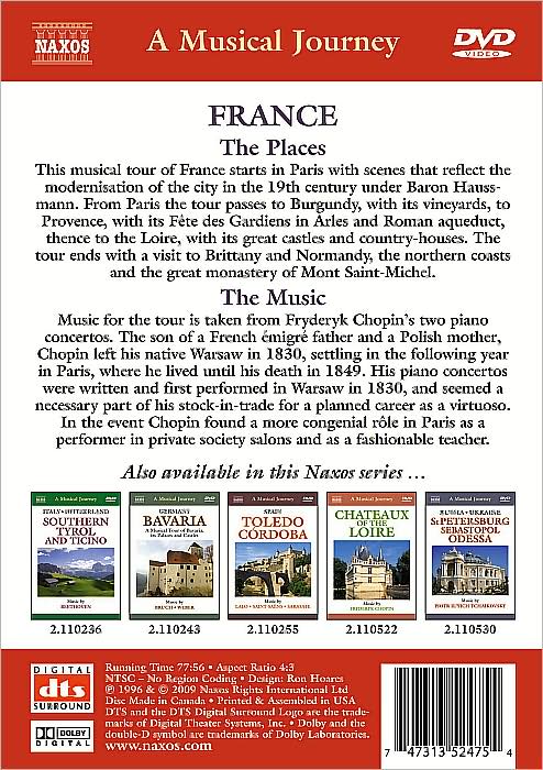 A Musical Journey: France - Paris/Burgundy/Provence/Loire/Brittany/Normandy