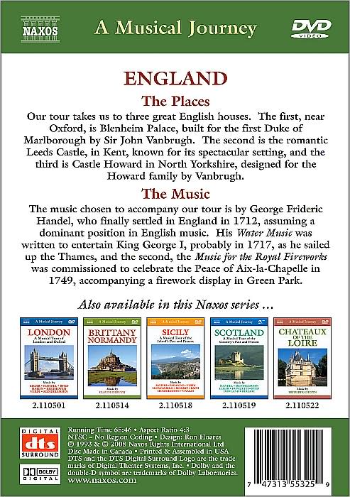 Musical Journey: England - A Musical Tour of Blenheim Palace, Leeds Castle and Castle Howard