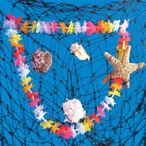 Tropical Sun 12478 6 Authentic Luau Fish Net Set