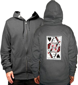 Queen Of Blackhearts Zip-Up Hoodie