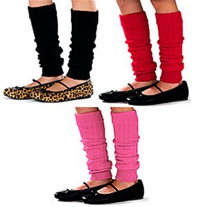 flash back and freedom 156234 Ribbed Child Leg Warmers- Pink