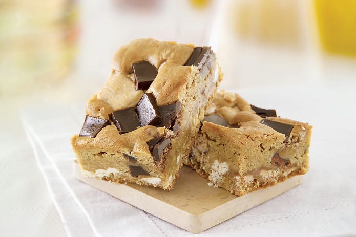 Toffee Crunch Blondie Brownies