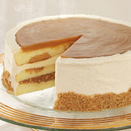 Salted Caramel Vanilla Crunch Cake
