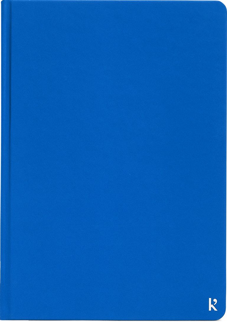 Karst Stone Paper A5 Hardcover Notebook - Boltblue (lined)