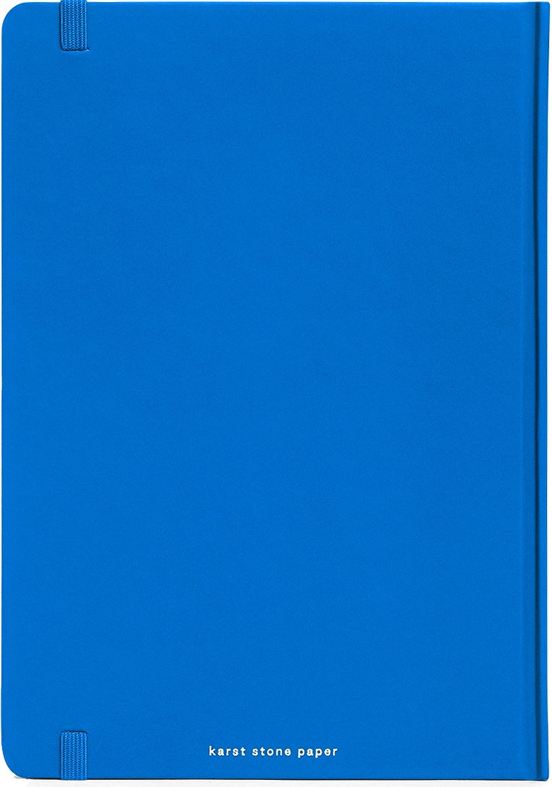 Karst Stone Paper A5 Hardcover Notebook - Boltblue (lined)