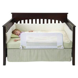 Dex Baby Products Safe Sleeper Convertible Crib Bed Rail, White