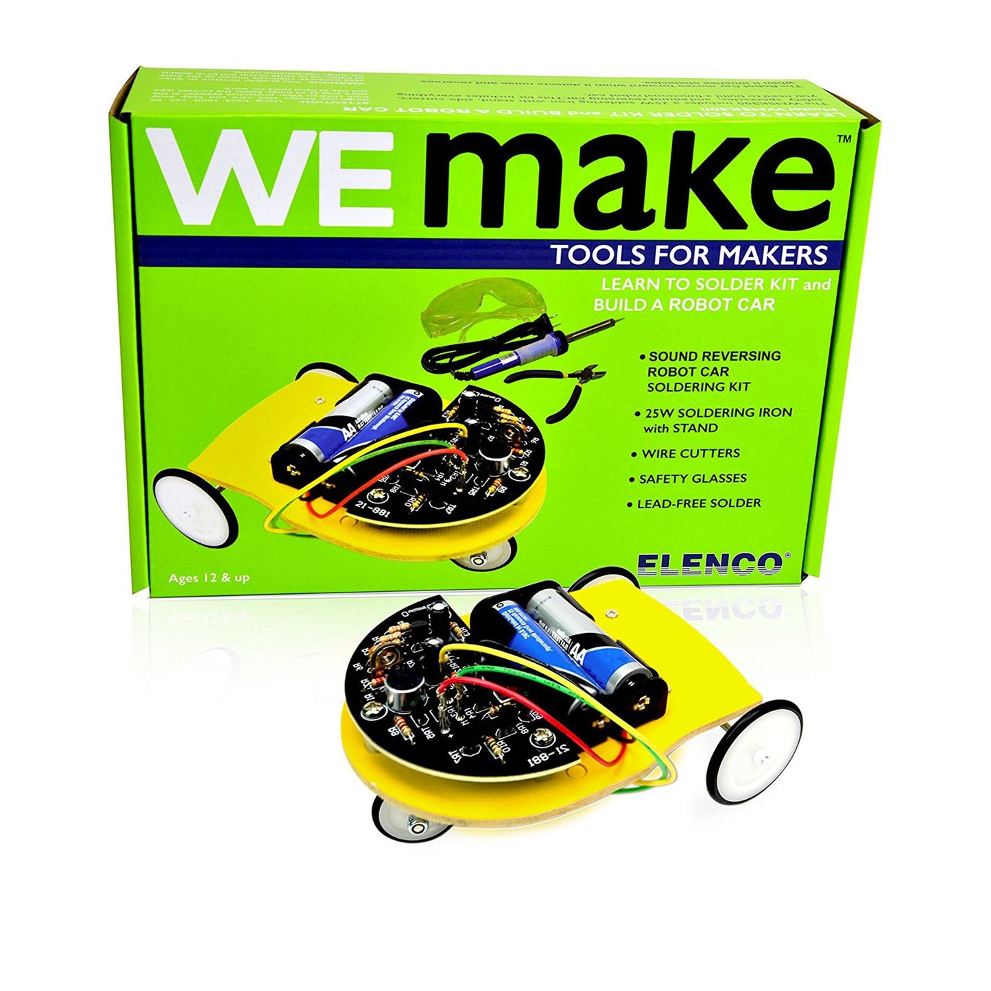WEmake REVERSING SOUND CAR - LEARN TO SOLDER KIT
