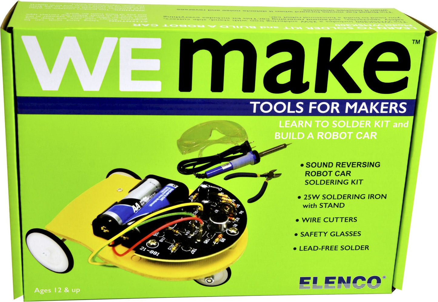 WEmake REVERSING SOUND CAR - LEARN TO SOLDER KIT
