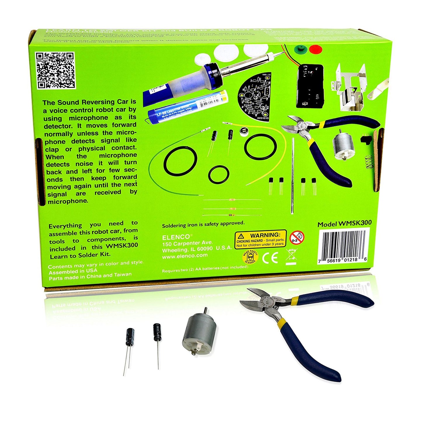 WEmake REVERSING SOUND CAR - LEARN TO SOLDER KIT