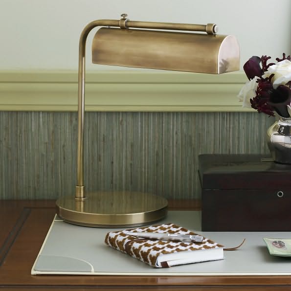 Vernon Task Lamp in Hand-Rubbed Antique Brass