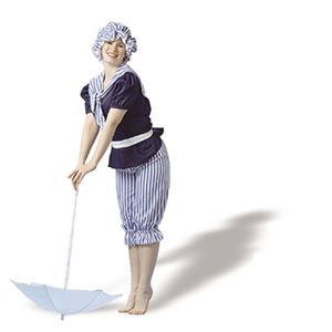 Peter Alan Inc 444 Old Time Bathing Beauty Adult Costume Size Standard ne-Size- Women 6-10