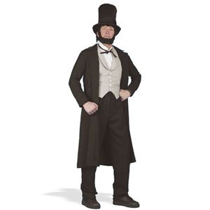 Peter Alan Inc 17856 Abraham Lincoln Deluxe Adult Costume Size Large- Men Chest Size 42 -44