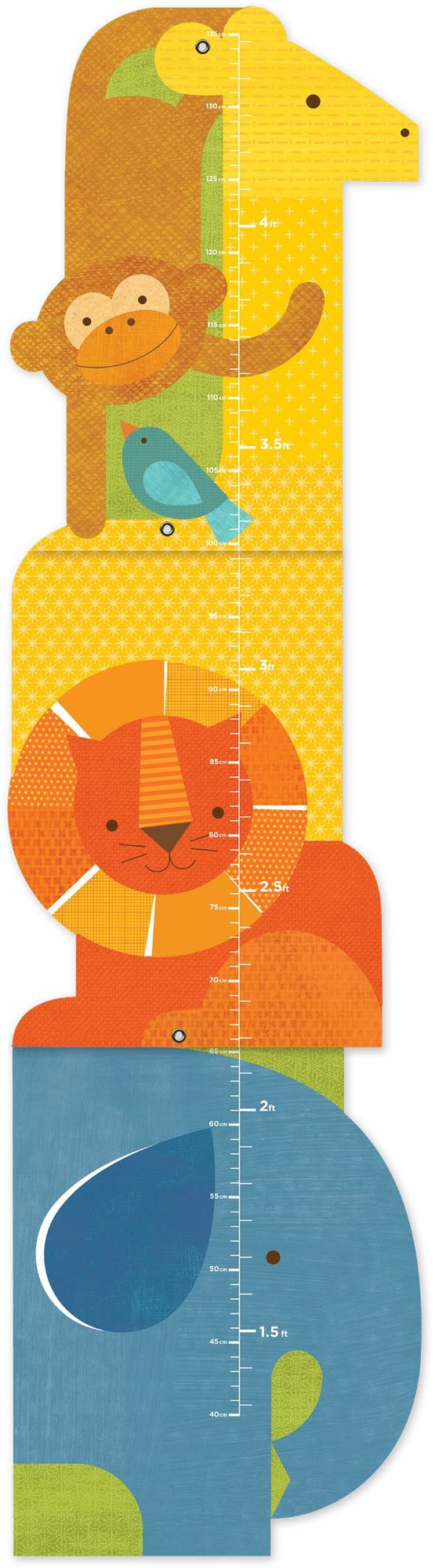 Animal Tower Folding Growth Chart