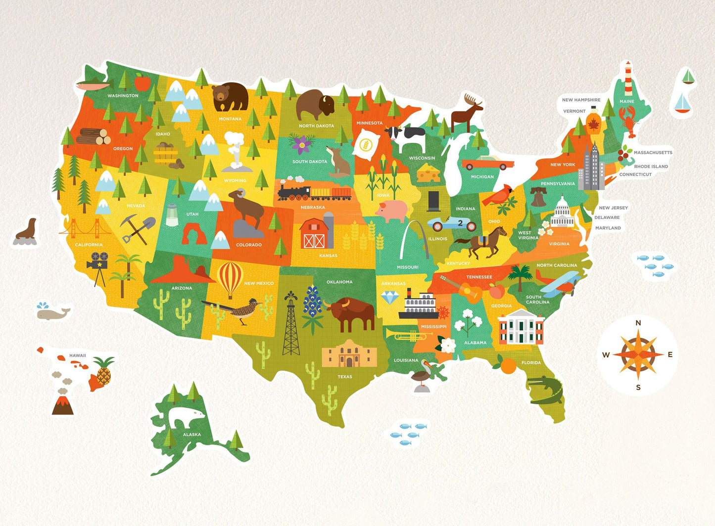 USA Wall Decal