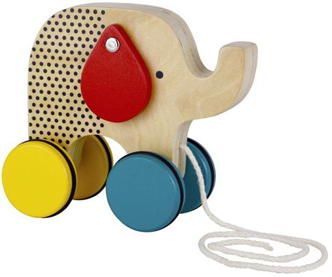 Elephant Wood Pull Toy
