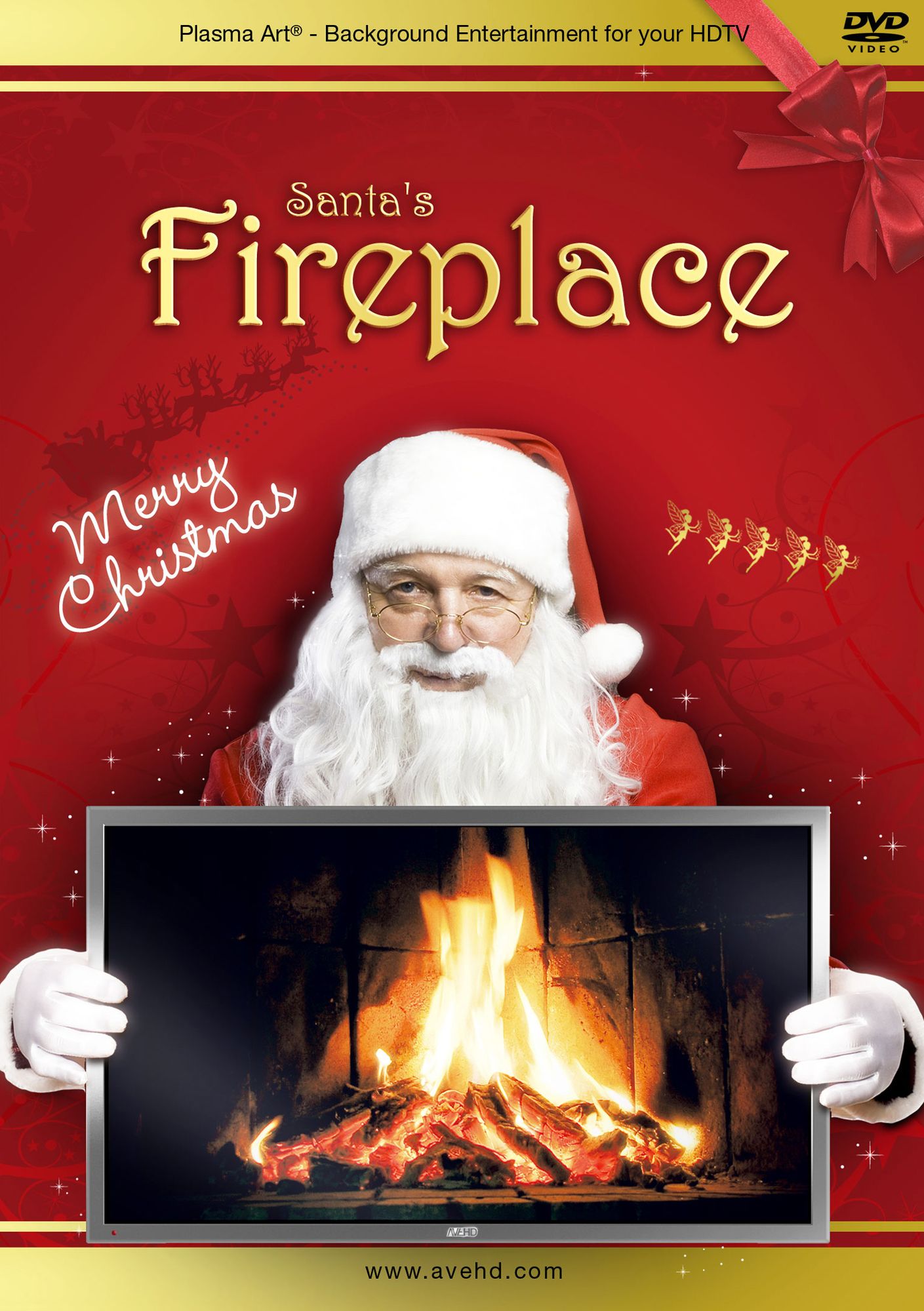 Plasma Art: Santa's Fireplace