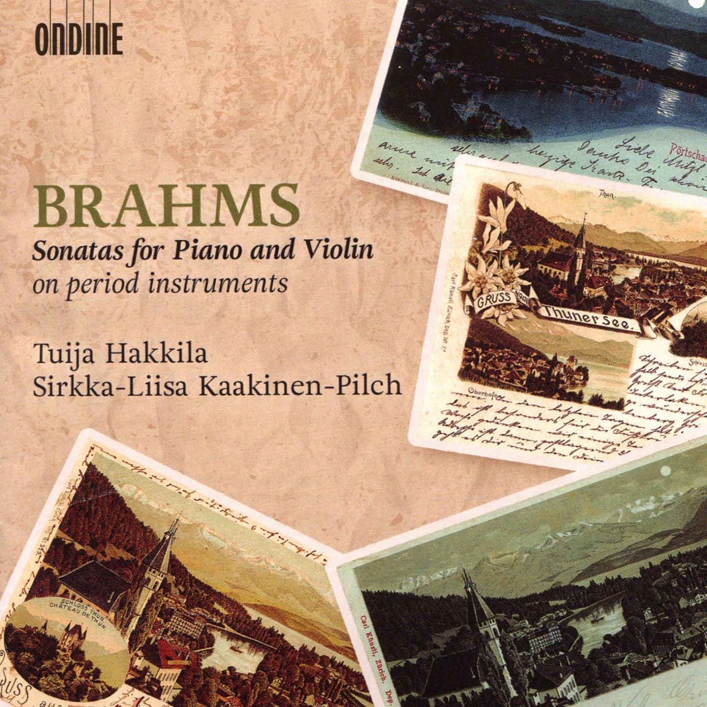 Brahms: Sonatas for Piano and Violin on period instruments