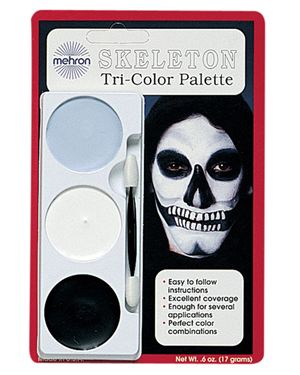 Mehron Inc. 403CS Tri Color Pallettes Skeleton