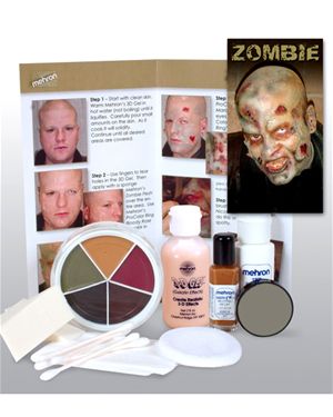 Mehron Inc. KMPZM Zombie Character Makeup Kit