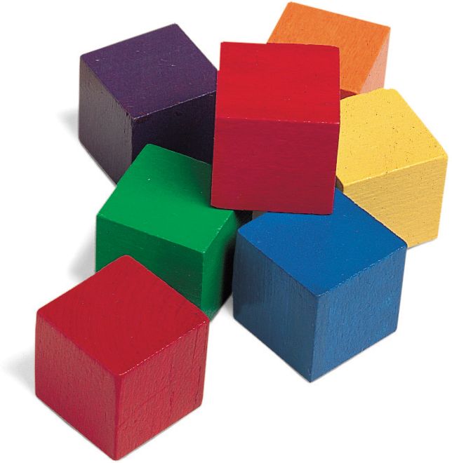 LEARNING RESOURCES LER0136 CUBES 1 COLOR-100/PK SIX COLORS
