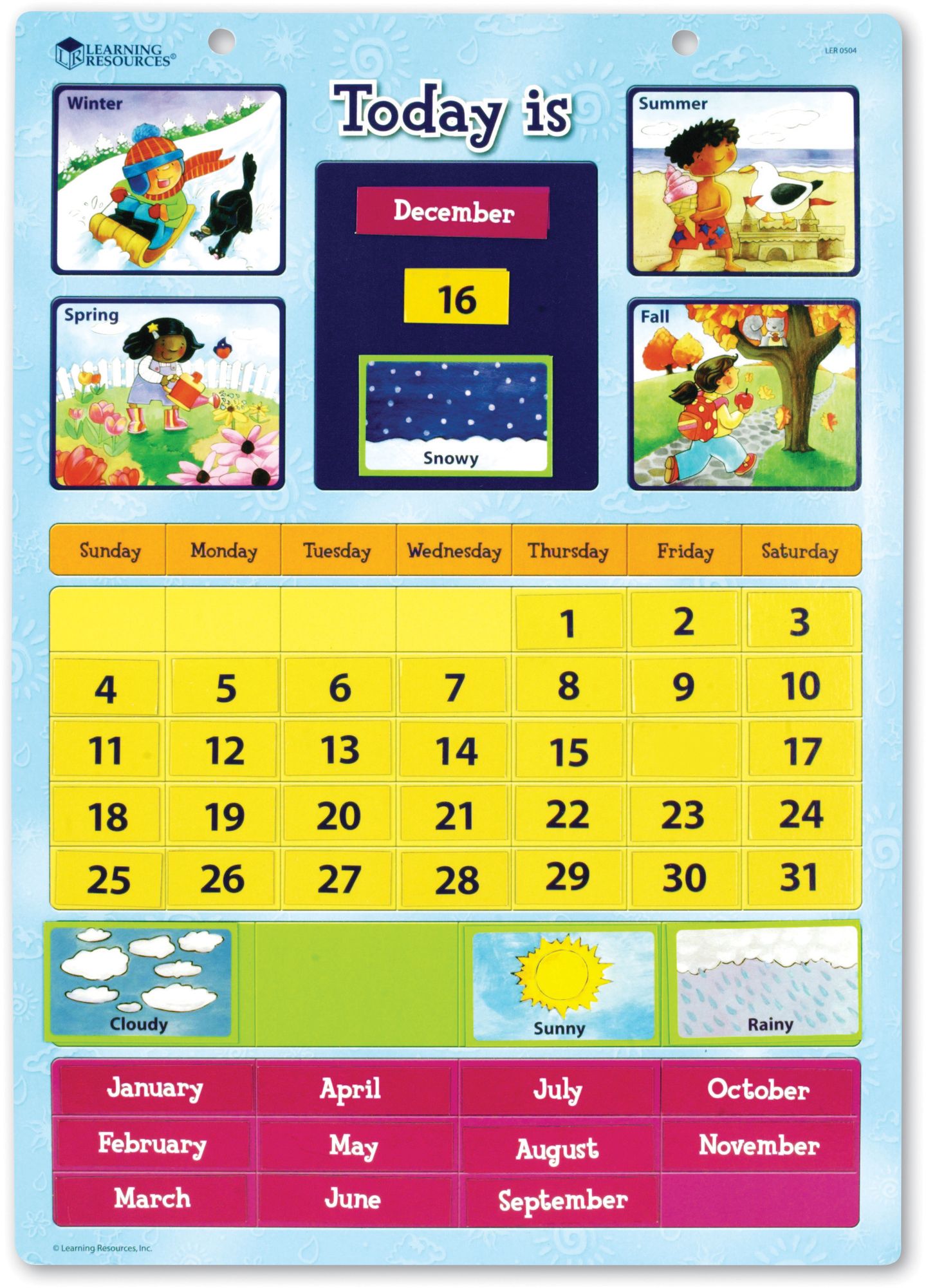 Magnetic Learning Calendar