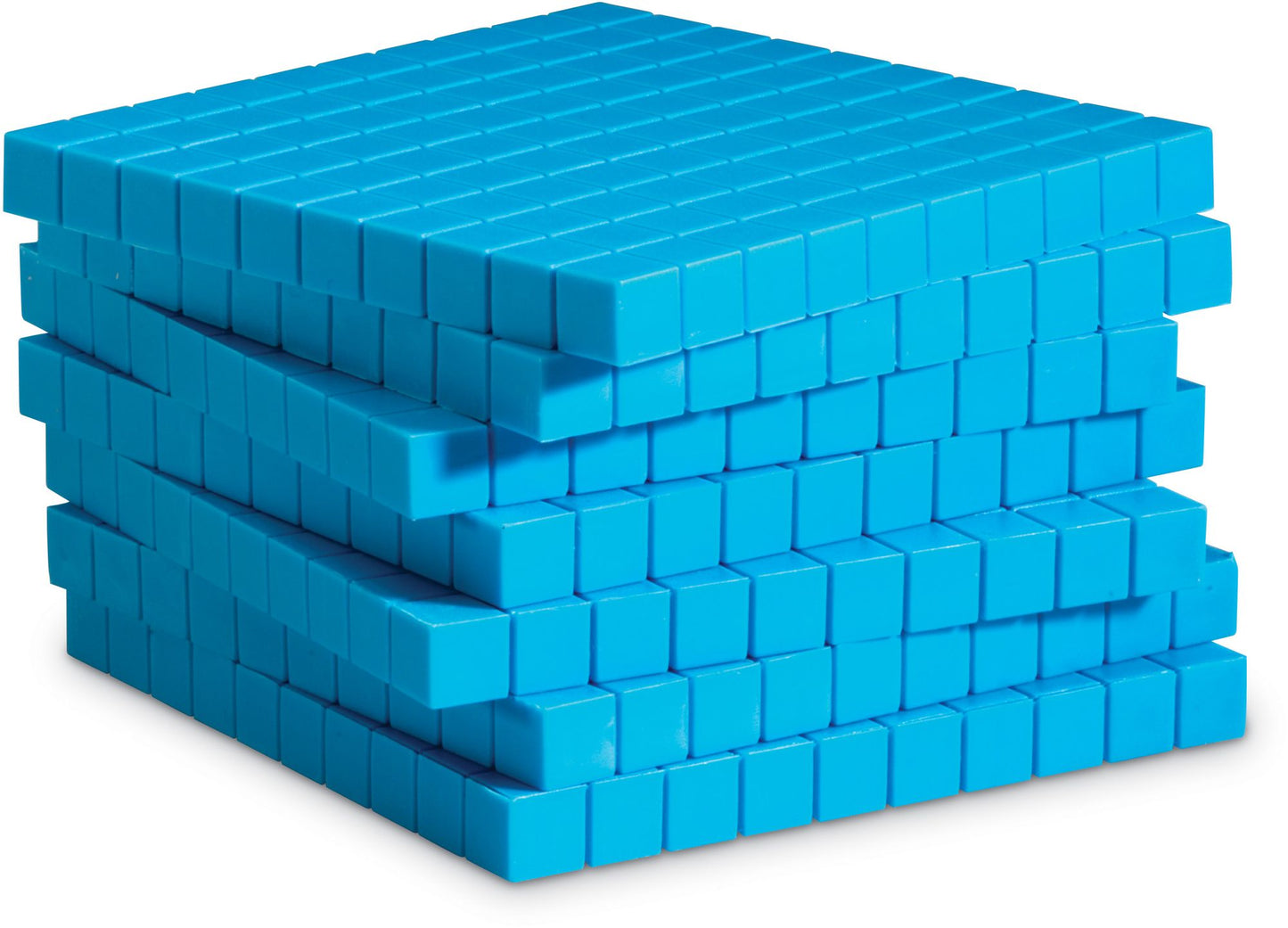 LEARNING RESOURCES LER0926 BASE TEN FLATS PLASTIC BLUE-10/PK 1X10X10CM