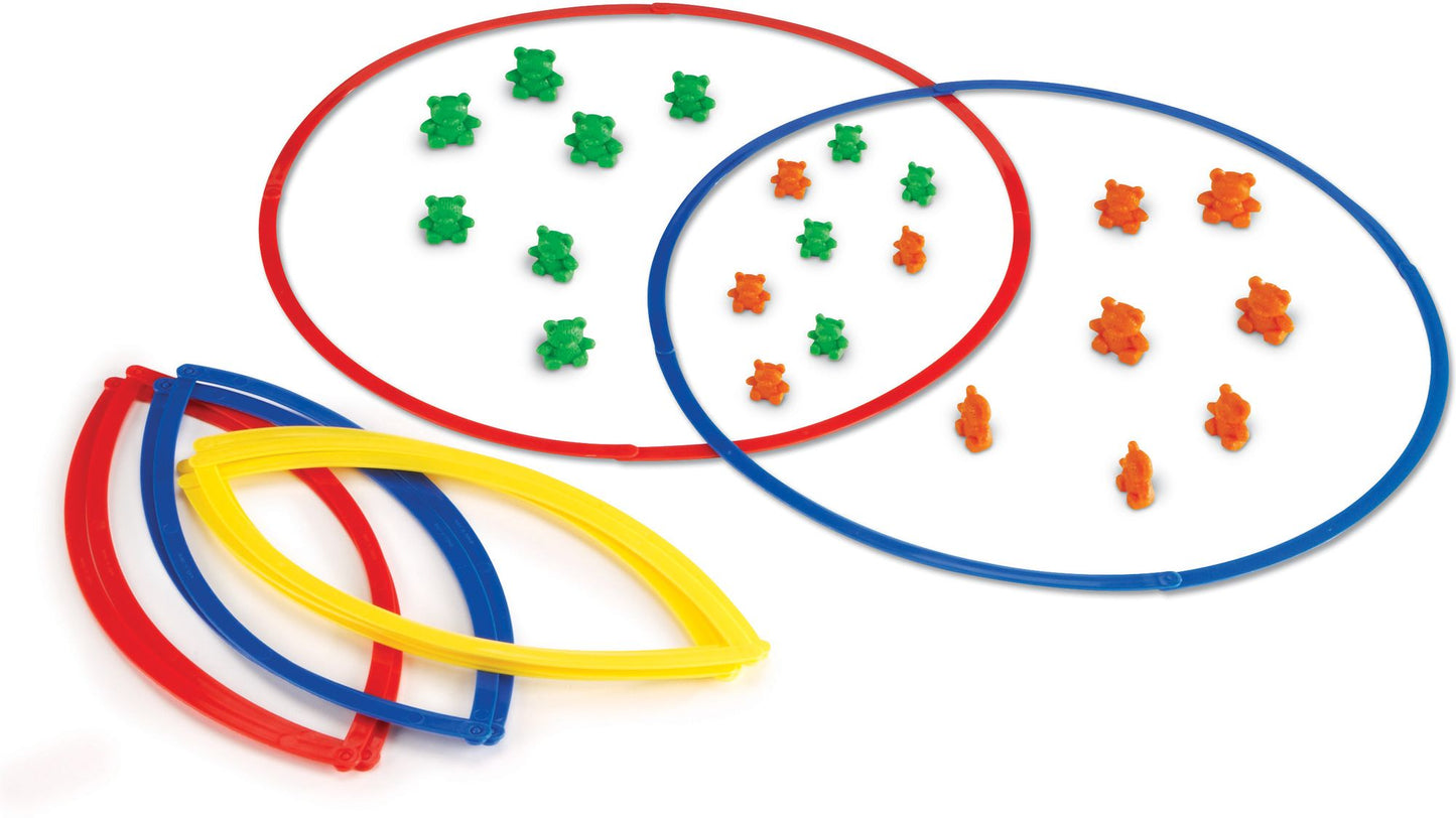 LEARNING RESOURCES LER1286 GROUPING CIRCLES-2/PK 20 DIAMETER