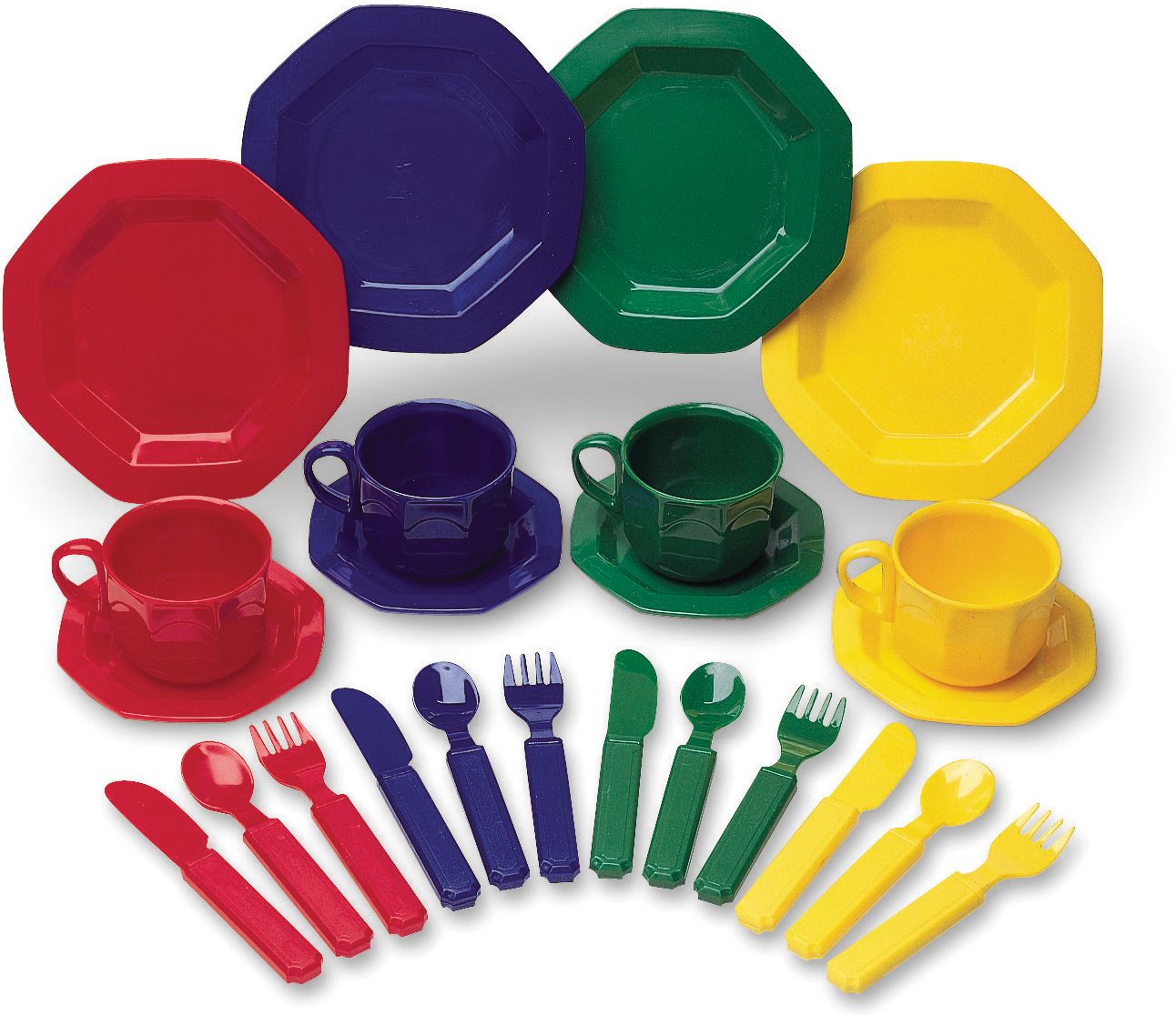 LEARNING RESOURCES LER0294 PRETEND & PLAY DISH SET-24 PIECES