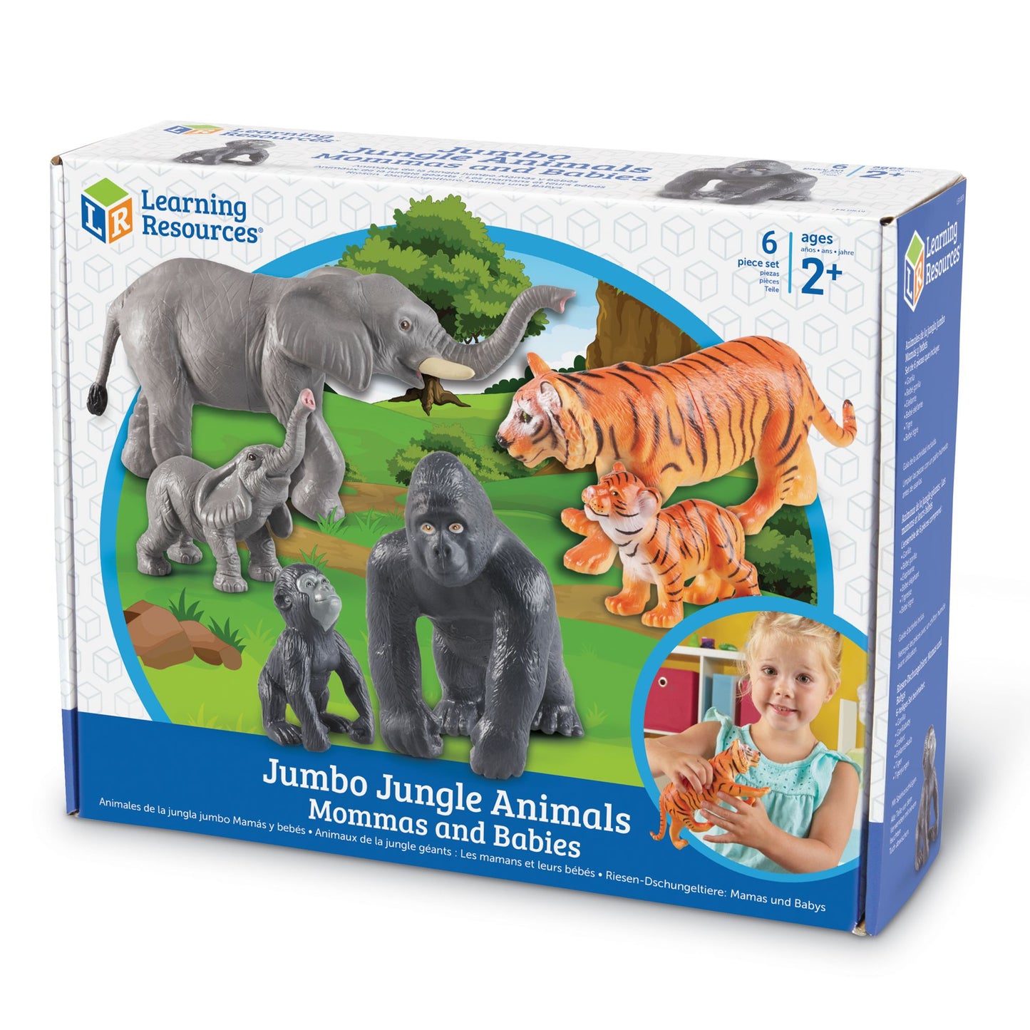 Learning Resources Jumbo Jungle Animals, Mommas and Babies