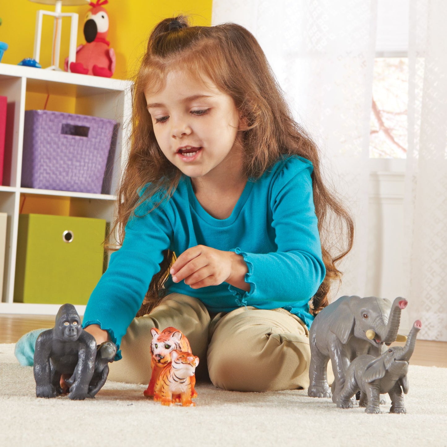 Learning Resources Jumbo Jungle Animals, Mommas and Babies