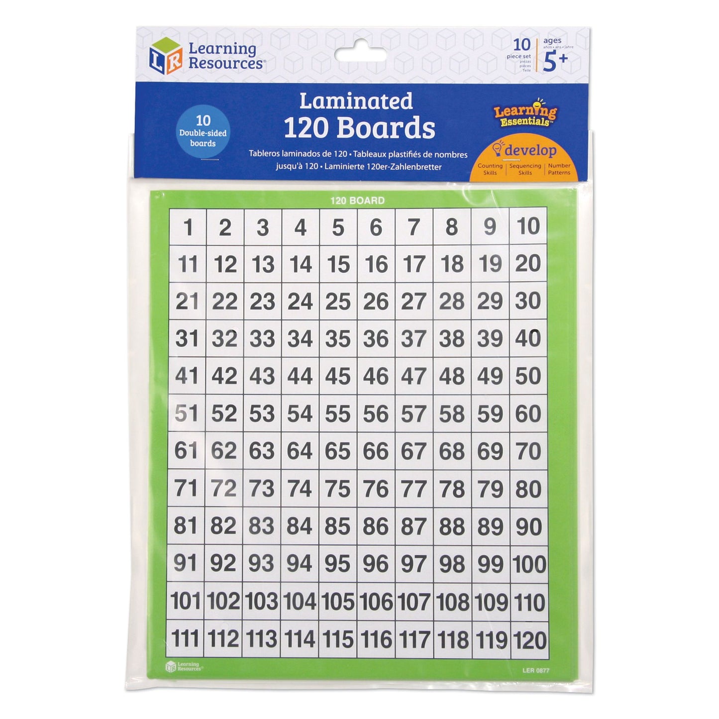 Learning Resources Laminated 120 Boards