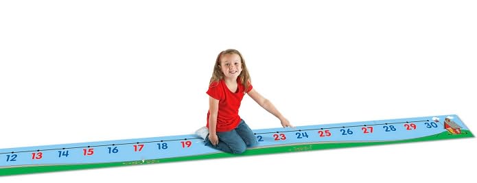 0-30 Number Line Floor Mat
