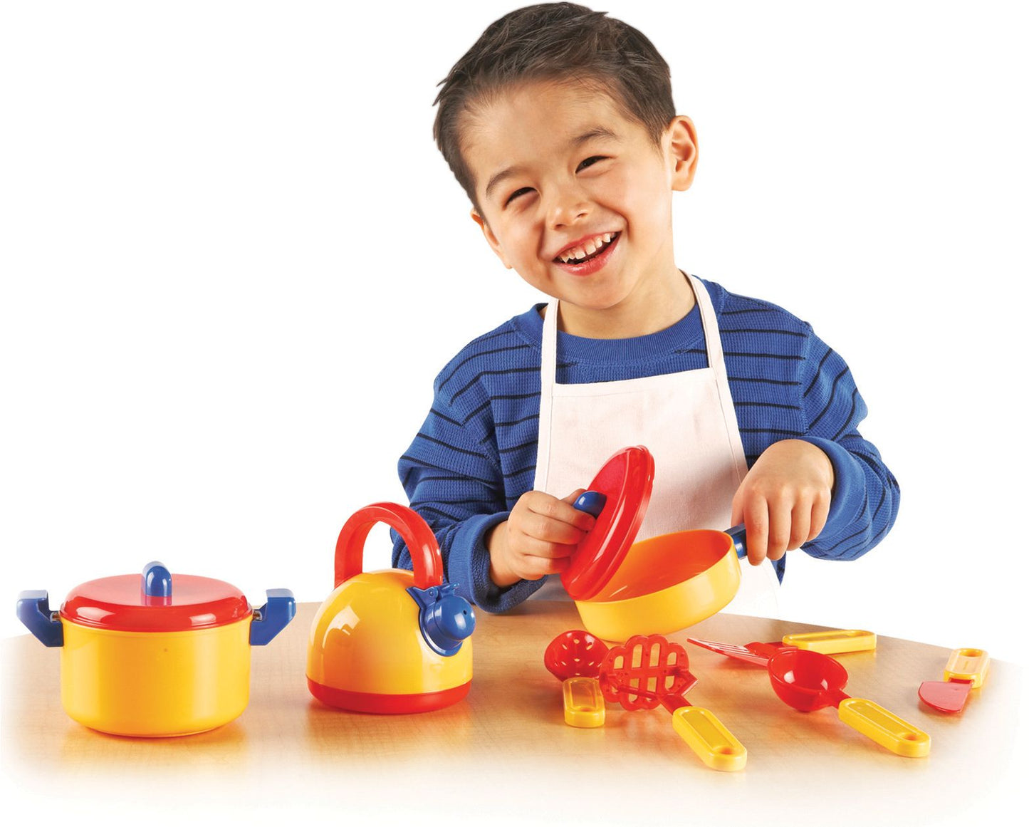 LEARNING RESOURCES LER9155 PRETEND & PLAY COOKING SET-10 PIECES