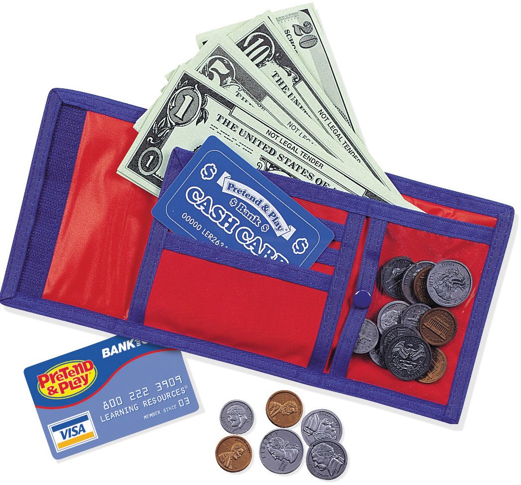 Learning Resources LER0088 Cash N Carry Wallet