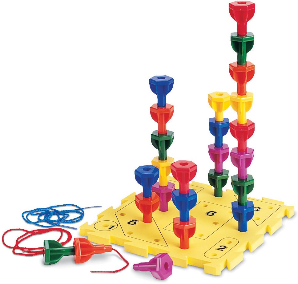 LEARNING RESOURCES LER0594 RAINBOW PEG PLAY ACTIVITY SET-GR. PREK+