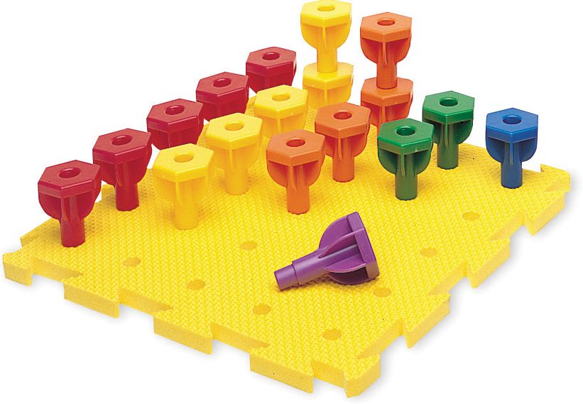 LEARNING RESOURCES LER0594 RAINBOW PEG PLAY ACTIVITY SET-GR. PREK+