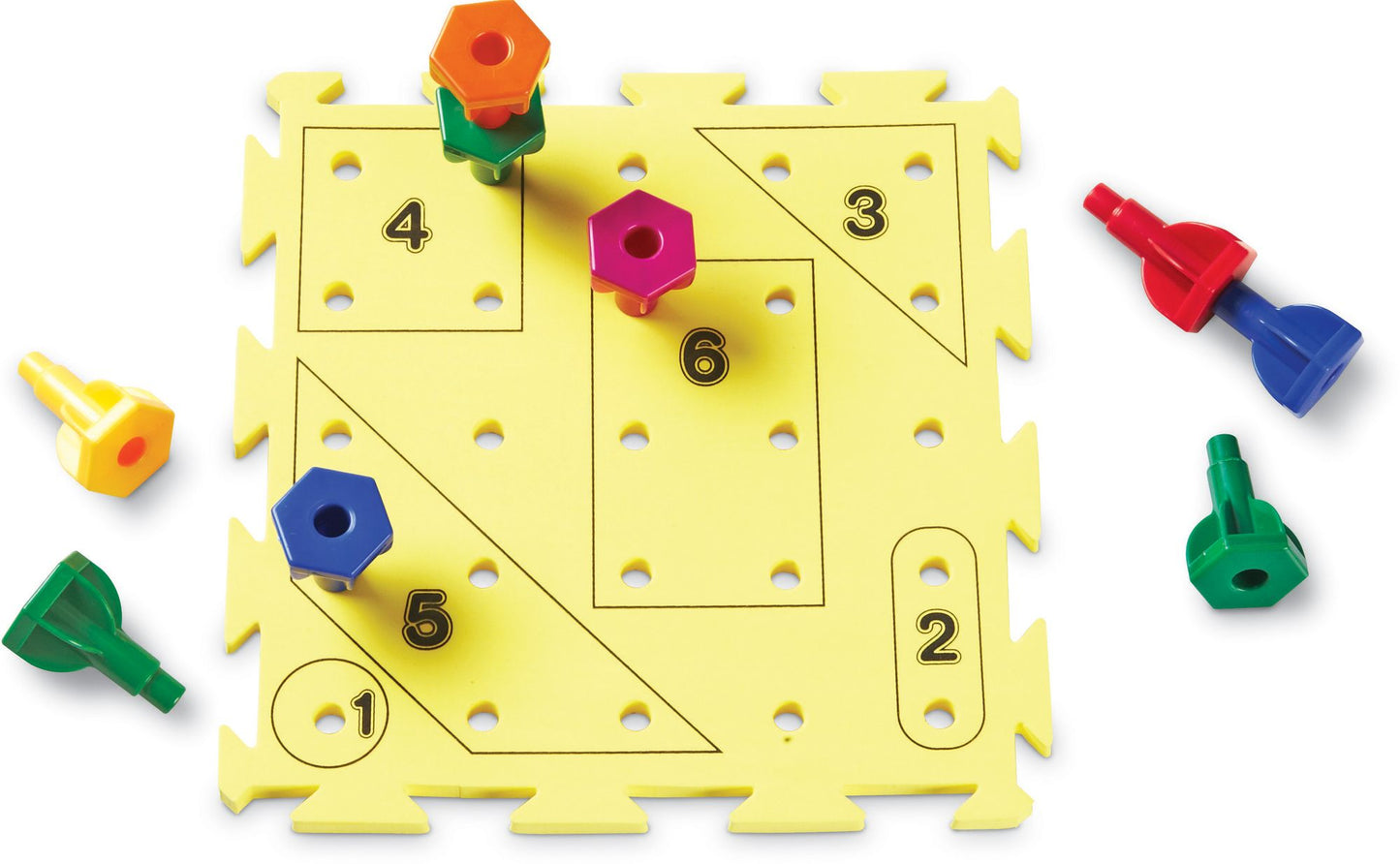 LEARNING RESOURCES LER0594 RAINBOW PEG PLAY ACTIVITY SET-GR. PREK+