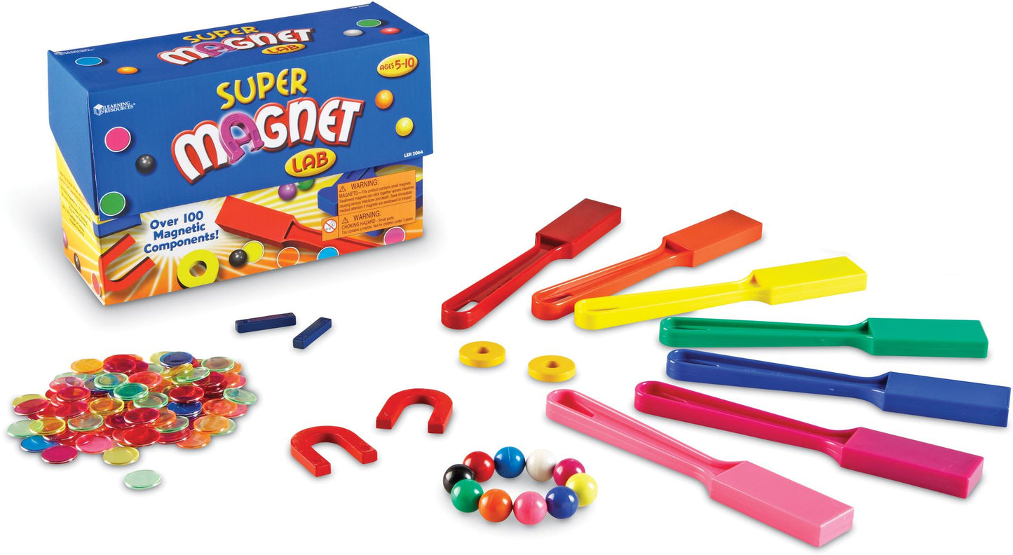 LEARNING RESOURCES LER2064 CLASSROOM MAGNET LAB KIT
