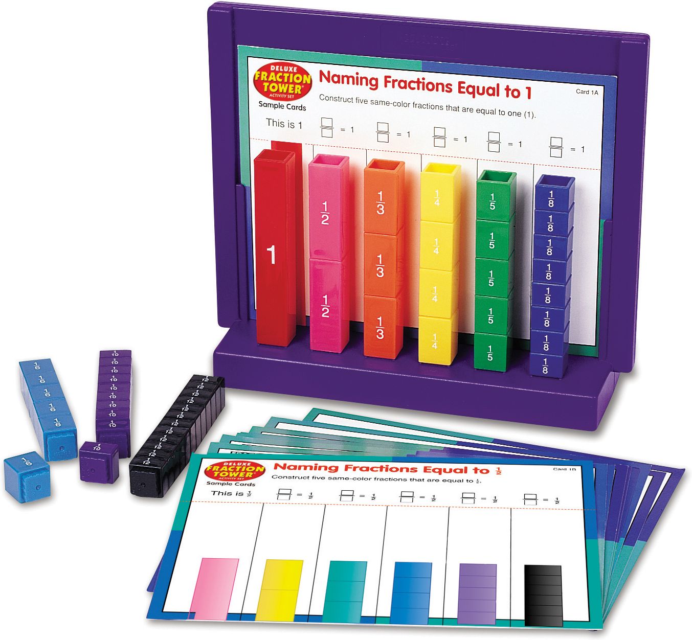 LEARNING RESOURCES LER2075 DELUXE FRACTION TOWER ACTIVITY SET-GR. 1-6