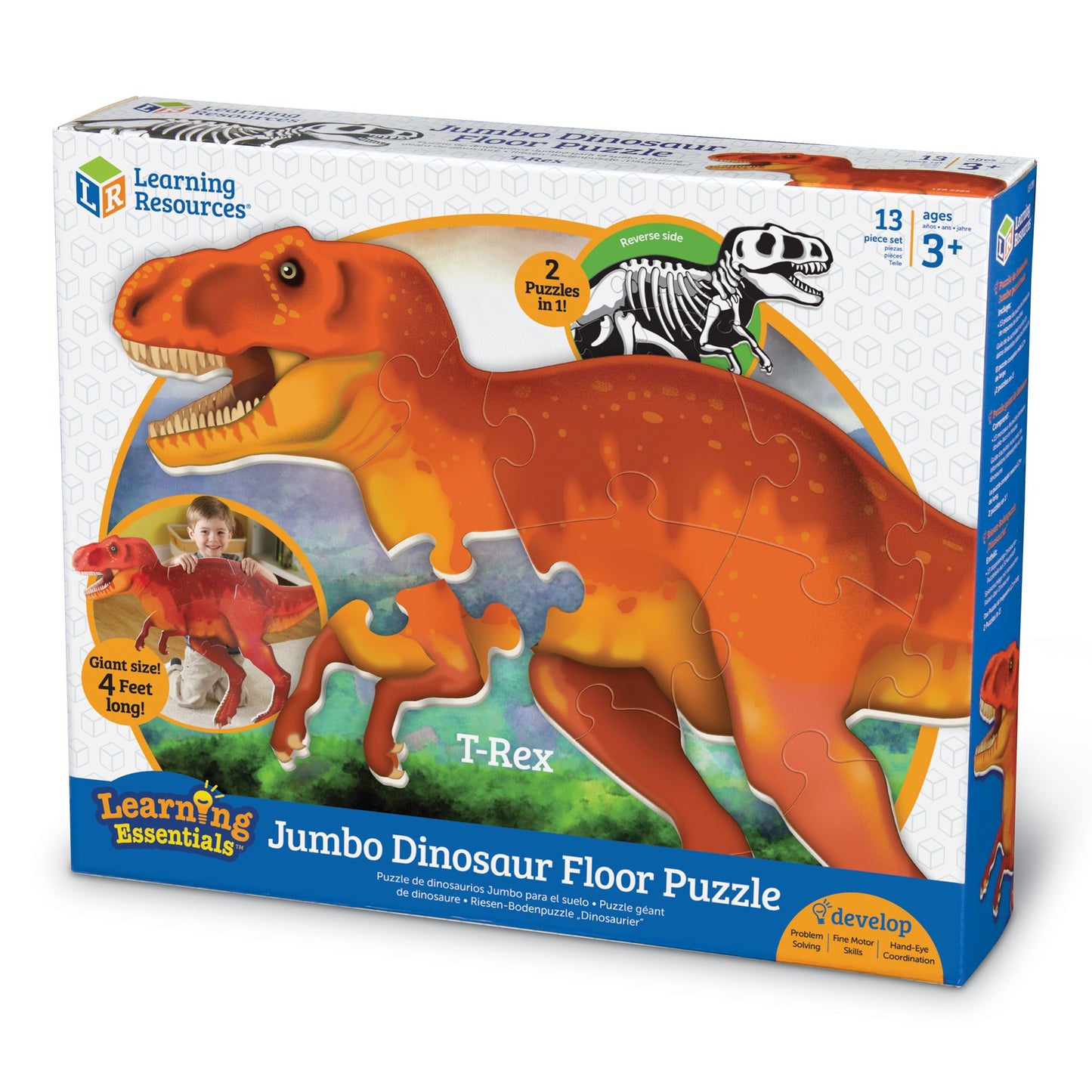Learning Resources Jumbo Dinosaur Floor Puzzle T-Rex