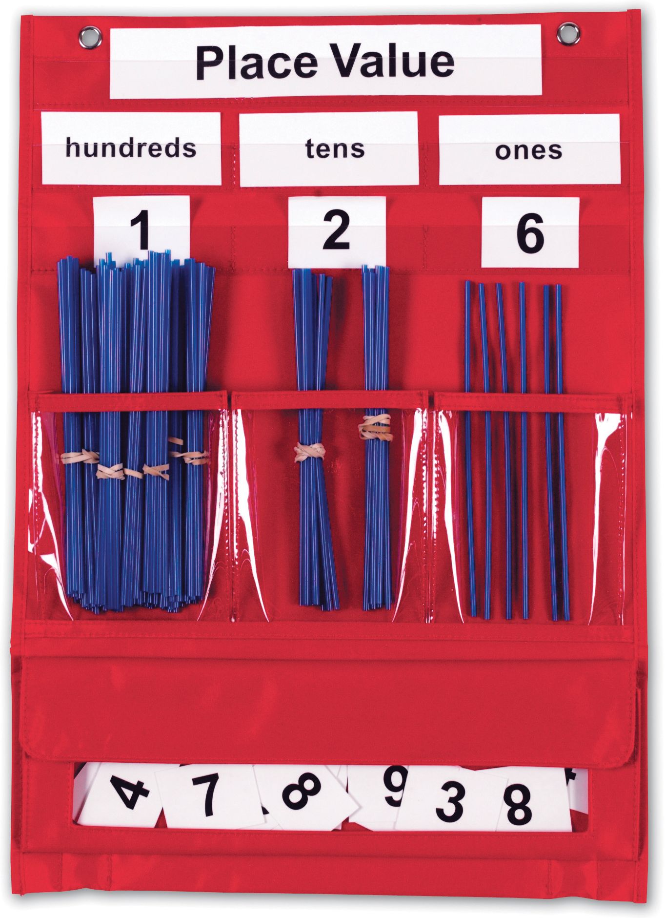 LEARNING RESOURCES LER2416 COUNTING & PLACE VALUE POCKET CHART