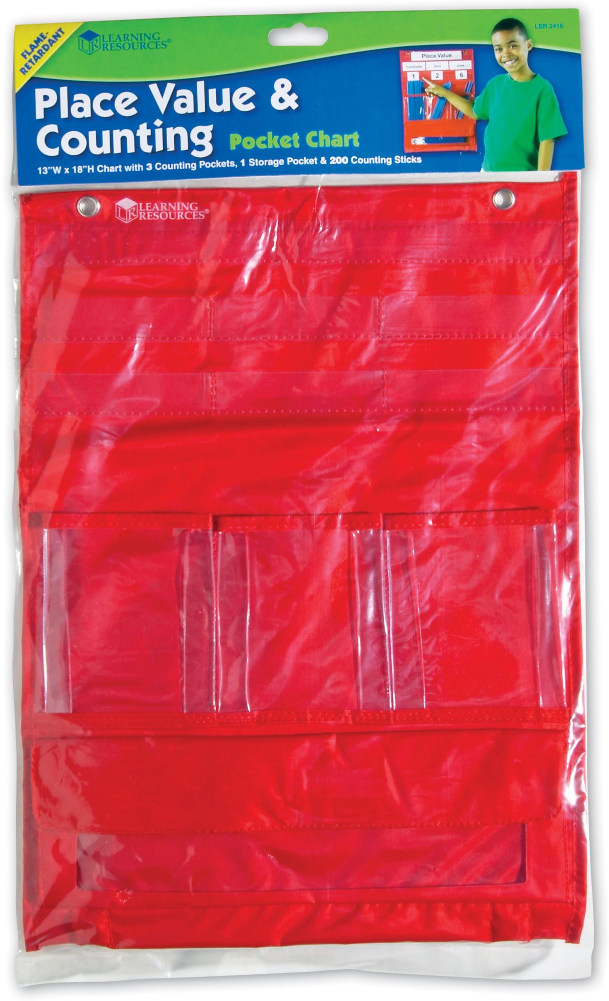 LEARNING RESOURCES LER2416 COUNTING & PLACE VALUE POCKET CHART