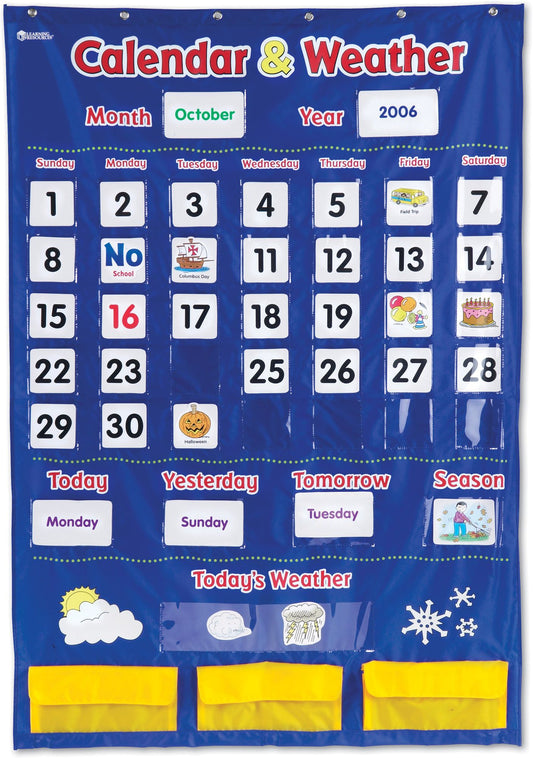 Calendar & Weather Pocket Chart