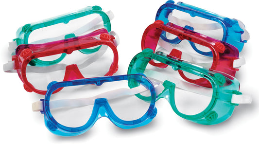 LEARNING RESOURCES LER2449 RAINBOW SAFETY GOGGLES SET OF 6
