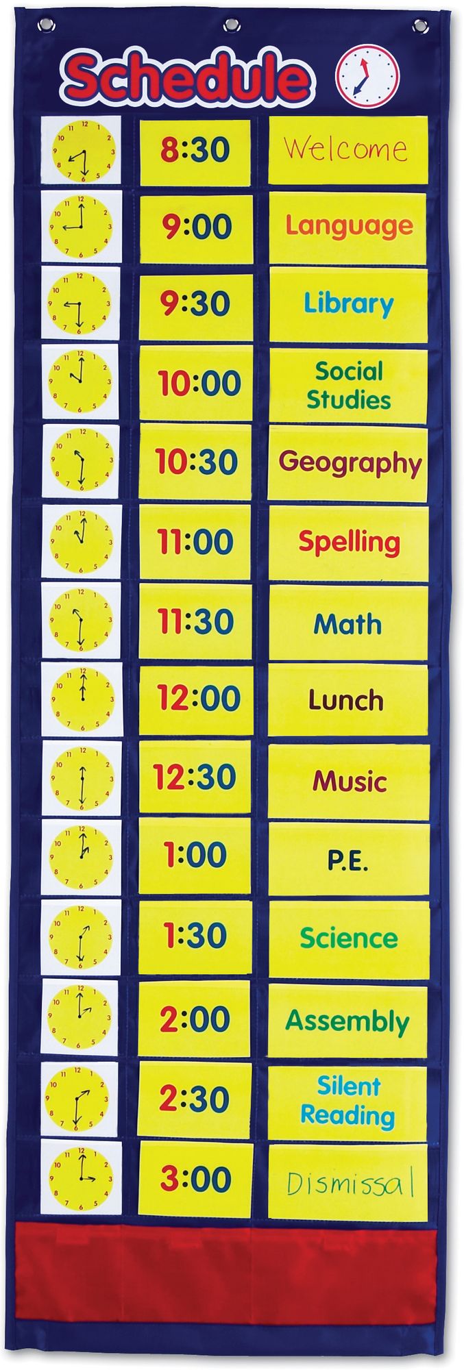 Learning Resources LER2504 Daily Schedule Pocket Chart