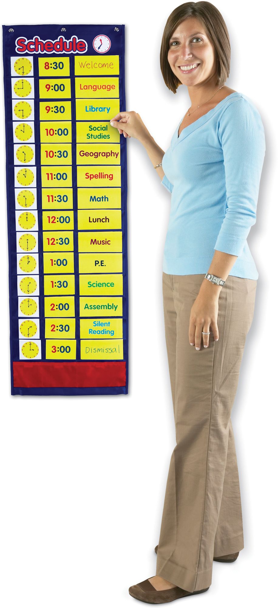 Learning Resources LER2504 Daily Schedule Pocket Chart